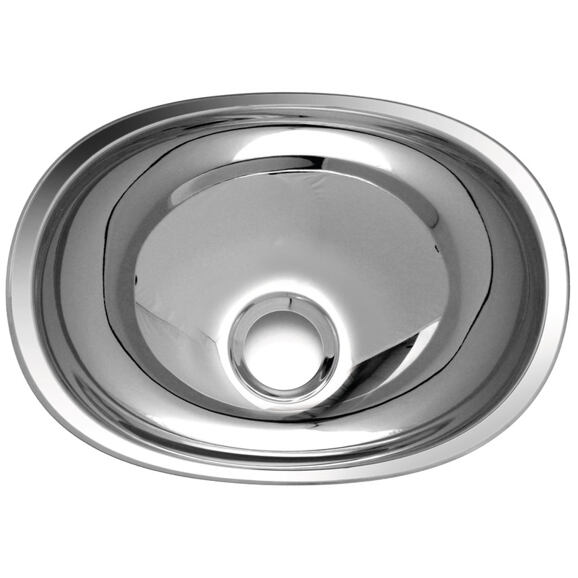 Ovales Einbau-Spülbecken Carbest, 43,2 × 30,5 × 13 cm