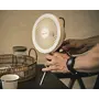 Dobíjecí ventilátor s lampou Outwell Eryon - ukázka použití