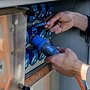 Prodlužovací kabel Brennenstuhl CEE, oranžový – detail zapojení